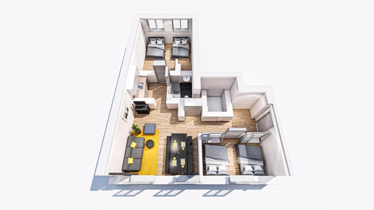 Marienplatz Apartment 2 Bedrooms Living Room Kitchen München Exterior foto